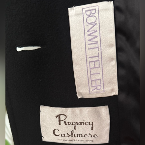 Black Regency Cashmere Double Breasted Trench Coat, Very Warm - 10 - Picture 3 of 8